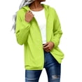 thumbnail image 1 of Waterproof Rain Jacket Women with Hood Rainy Day Outfits Lightweight Zip up Windbreaker Raincoat Long Sleeve Tops Packable Loose Fit Plus Size Summer Outfits,Green,4XL, 1 of 7