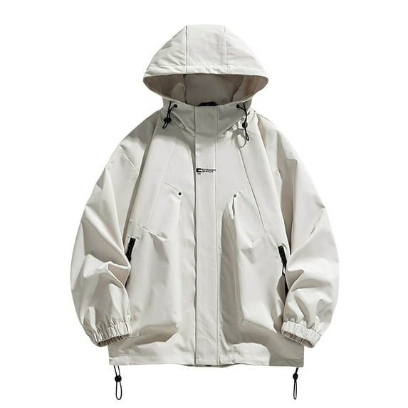 Waterproof Rain Jacket for Women and Men Men's Spring And Charge Coat Thin Outdoor Mountaineering And Riding Windproof Work Coat Gift for Women and Men