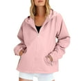 thumbnail image 1 of Waterproof Rain Jacket Women, Yigetop 2025 New Women's and Windproof Mountaineering Jacket Wear and Breathable Spring and Autumn Jacket Rain Coat Pink XL, 1 of 4