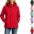 thumbnail image 1 of Waterproof Rain Jackets for Women Plus Size Lightweight Outdoor Windproof Jacket With Hood And Sporty Coat, 1 of 8
