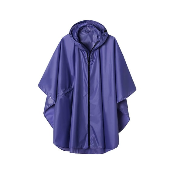 Waterproof Rain Poncho for Adults Multipurpose Rain Cape with Hood Lightweight Reusable Waterproof Raincoat Packable Jacket Rainwear for Outdoor Activities Hiking Camping Cycling Traveling