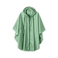 thumbnail image 1 of Waterproof Rain Poncho Jacket Hooded Coat for Adults with Pocket Raincoat with Drawstring for Camping Hiking Travel, 1 of 4