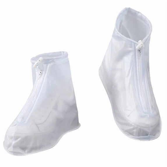 Waterproof Rain Shoe Covers, Reusable Foldable Galoshes with Zipper for Men and Women, Reusable Shoe Covers for Rain for Cycling, Camping and Travel