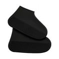thumbnail image 1 of Waterproof Rainproof Shoes Covers Reusable Thicken Silicone Overshoes Rain Boots Adult Kids Non-slip Washable Wear-Resistant, 1 of 5