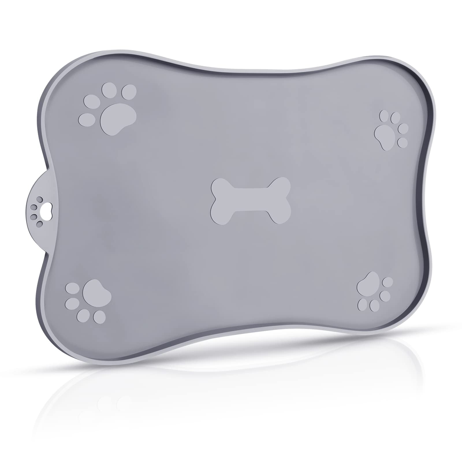 PetHappily Silicone Dog Food Mat - Waterproof With Raised Edges To Prevent Spills, Easy Clean