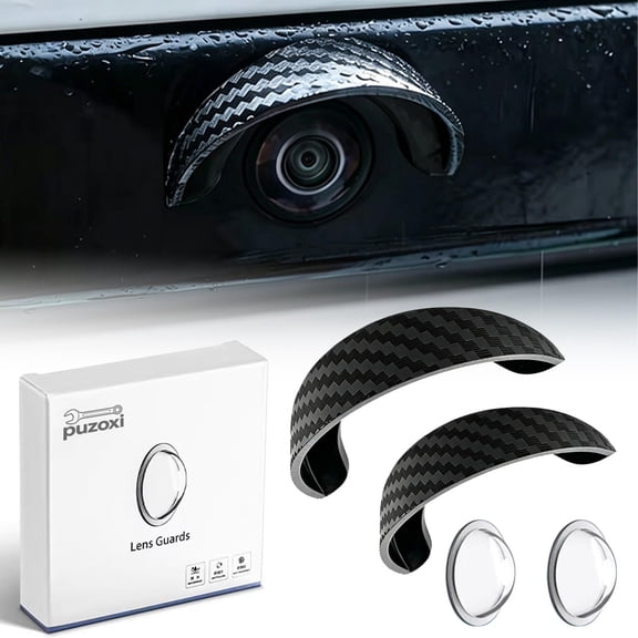 Waterproof Rear View Camera Rain Shield Cover, Camera Rain Guard PVC Visor