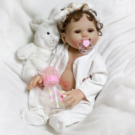 Waterproof Reborn Newborn Dolls Lifelike Girl Doll Full Body Vinyl Silicone