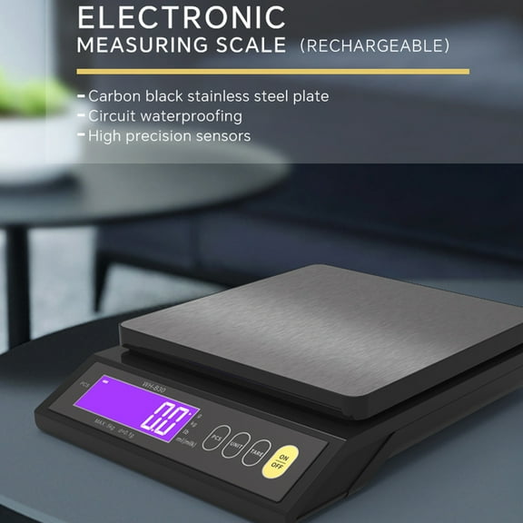 Waterproof Rechargeable Baking Electric Scale IP67 Waterproof High Accurate Kitchen Scale With Counting Tare Zeroing Auto Power Off Unit Conversion Function