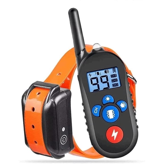 Waterproof Rechargeable Dog Training Collar with Remote - 3 Modes: Static, Vibration, Beep - Safe Correction E-Collar for Small to Large Dogs