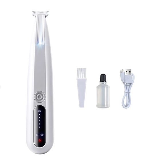 Waterproof Rechargeable Pet Grooming Clippers For Dog Cat Paws Hair Trimming With Quiet Motor And Ceramic Blade