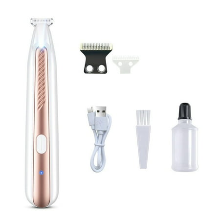 Waterproof Rechargeable Pet Grooming Clippers For Dog Paws Hair Trimming With Quiet Motor And Ceramic Blade