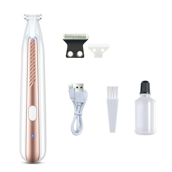 Waterproof Rechargeable Pet Grooming Clippers For Dog Paws Hair Trimming With Quiet Motor And Ceramic Blade