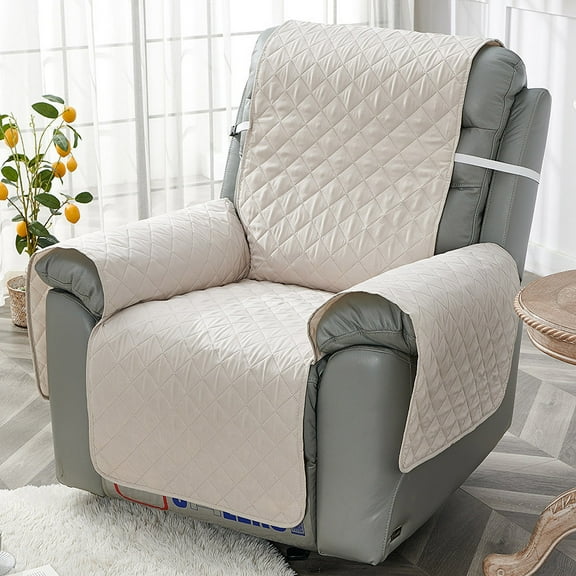 Waterproof Recliner Chair Cover Non Silp Washable Couch Cover Furniture Protector for with Elastic Straps for Kids, Dogs, Pets