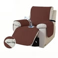 thumbnail image 1 of Waterproof Recliner Slipcover, Non-Slip Furniture Protector with Storage Pocket, Machine Washable Stretch Chair Cover with Adjustable Straps for Pets, Dogs, Cat (Coffe, 23.6"), 1 of 6