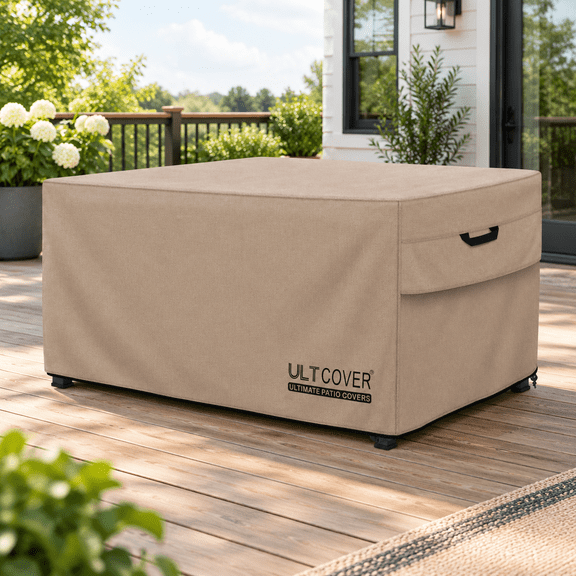Waterproof Rectangular Gas Fire Pit Table Cover 45x24 Inch
