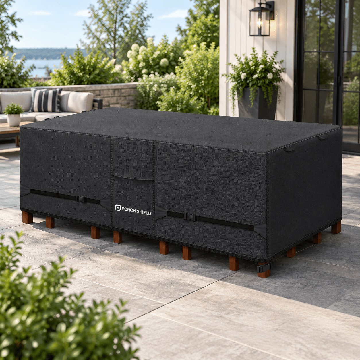 Waterproof Rectangular Patio Table Cover 75 X 43 Inch Black - Walmart.com