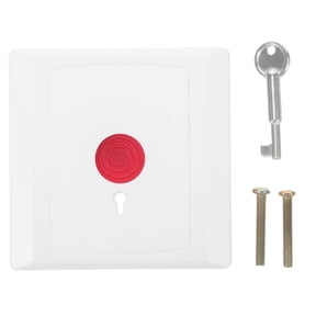 Waterproof Red Emergency Stop Push Switch Safety Button Box with Red Emergency Sign for Fire and Security
