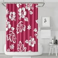 thumbnail image 1 of Waterproof Red Hibiscus Flowers Petals Plants-01 Shower Curtain 72x72 Inch Boho Style Polyester Unique Shower Curtain for Bathroom Hotel Home Decor with 12 Plastic Hooks, 1 of 5