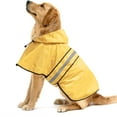 thumbnail image 1 of Waterproof Reflective Dog Raincoat - Adjustable Hooded Slicker Poncho Pet Rain Coat, Lightweight Dog Rain Jacket for Small to X- Large Dogs and Puppies, 1 of 6