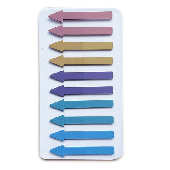 Waterproof Reusable Arrow Page Markers, Color-Coded Index Tabs for Books and Notebooks, 200-Piece Set