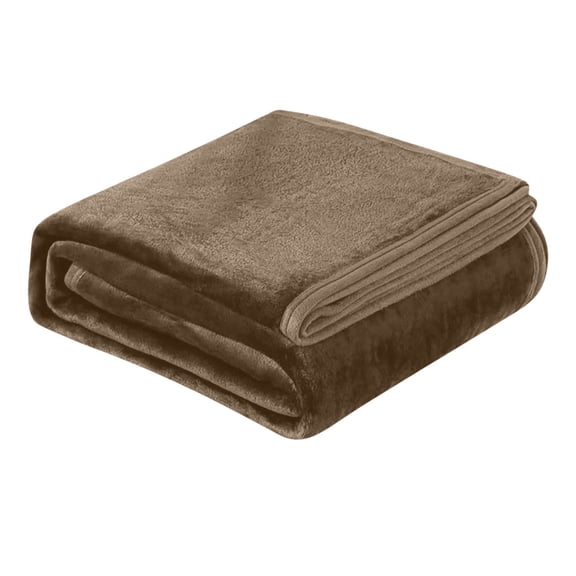 Waterproof Reversible Blanket Double-Sided Absorbent Leakproof Design, Soft, Comfortable Throw Blanket Coffee