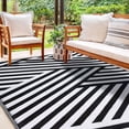thumbnail image 1 of Waterproof Reversible Outdoor Rug, Plastic Straw Patio Camping Mat, 4'x6', 1 of 7