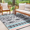 thumbnail image 1 of Waterproof Reversible Outdoor Rug, Plastic Straw Patio Camping Mat, 4'x6', 1 of 7