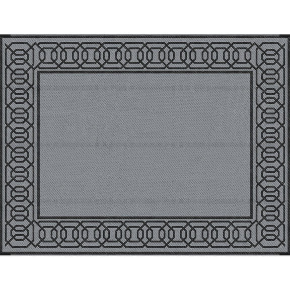 Waterproof Reversible Polypropylene Rug, 9' x 12' / Ideal for Outdoor Recreation