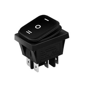 Waterproof Rocker Switch Car/Truck/Boat Black LED on/off/on 6-Pin DPDT 12V DC