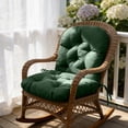 thumbnail image 1 of Waterproof Rocking Chair Cushion 48" x 24" x 6" Non-Slip Rattan Wicker Chair Cushion Memory Foam Swivel Rocker Seat Pad with Straps for Outdoor Furniture Patio Indoor Bedroom Porch (Green), 1 of 7