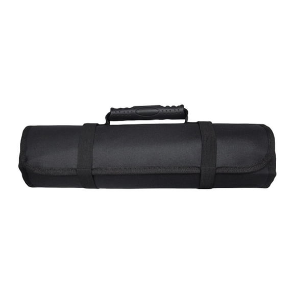 Waterproof Rolling Up Electrician Tool Bag Featuring Multiple Compartments and Reinforced Base for Outdoor Construction Work