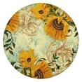 thumbnail image 1 of Waterproof Round Elastic Tablecloth Sunflower Design Windproof Fitted Picnic Cover, 1 of 5
