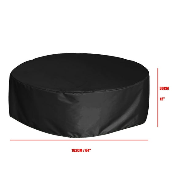 Waterproof Round Pool Cover - Foldable, 3 Sizes for Inground/Above Ground Pools