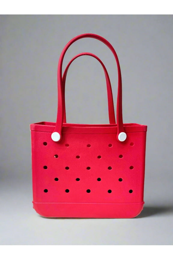 Waterproof Rubber Beach Tote Bag for Women, Medium Tote Bag for Beach, Pool Bag