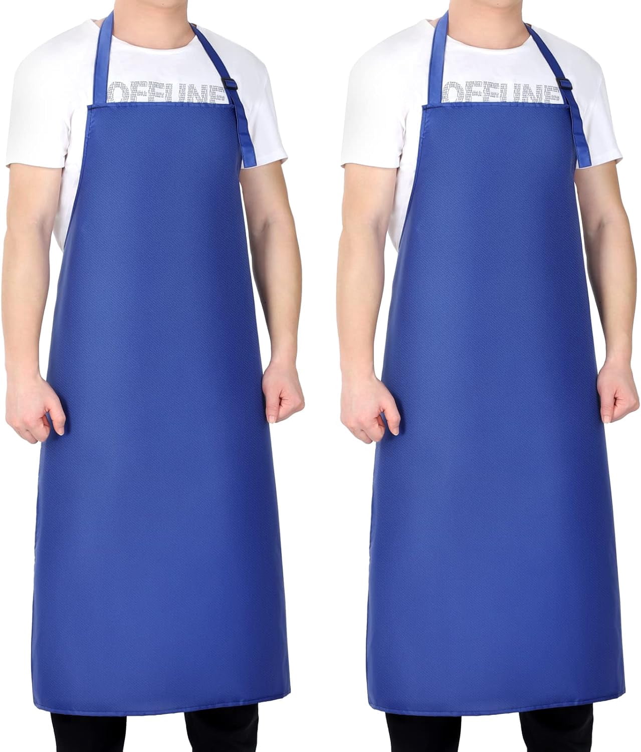 Gotega Waterproof Rubber Vinyl Apron Adjustable Dishwasher - for Women Men Heavy Duty Work