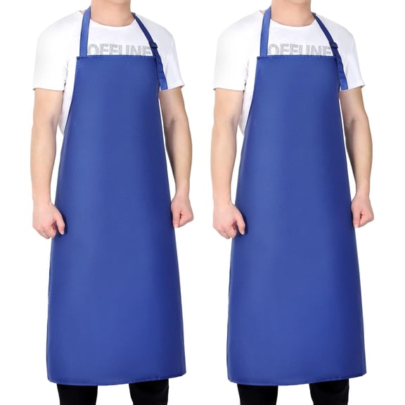 Gotega Waterproof Rubber Vinyl Apron Adjustable Dishwasher - for Women Men Heavy Duty Work