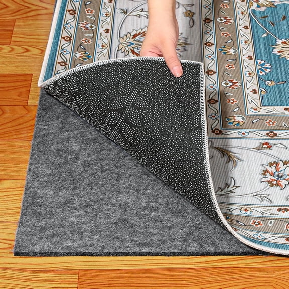 Waterproof Rug Pad 6 ft x 9 ft Thin Non Slip Felt Underlay for Hardwood Floors