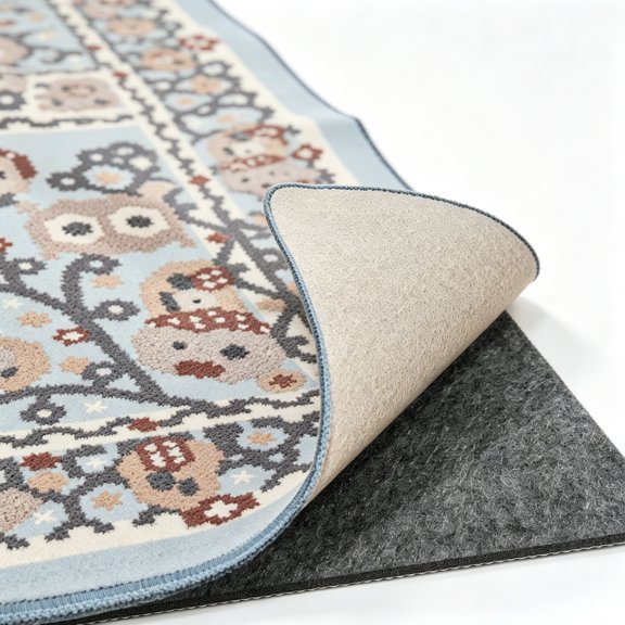 Waterproof Rug Pad, 9x12 Ft Under Area Rug Carpet Pad, Non Slip Rug Pads for All Floors and Hardwood Floors Finishes, Keep Carpets in Place Soft and Prevent Rug from Wrinkling or Buckling