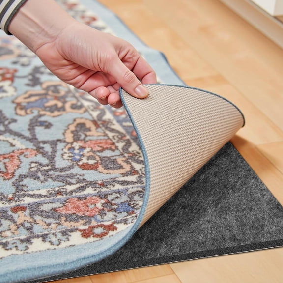 Waterproof Rug Pad, Thick 10x14 ft Under Area Carpet Non Slip Pads for All Floors and Hardwood Finishes, Keep Carpets in Place Soft Prevent from Wrinkling or Buckling