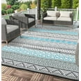 thumbnail image 1 of Waterproof Rugs Reversible Outdoor Rug for Patio, RV and Camping - Lightweight Non-Slip All-Weather Carpet - Indoor/Outdoor Mat, 1 of 6