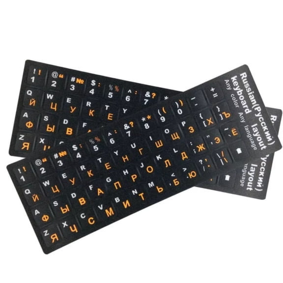 Waterproof Russian Letters Keyboard Stickers Frosted PVC for Notebook Computer Desktop Keyboard Keypad Laptop