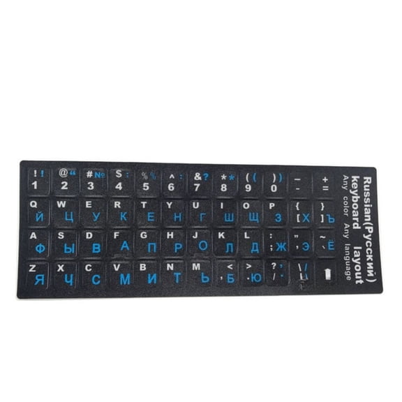 Waterproof Russian Letters Keyboard Stickers Frosted PVC for Notebook Computer Desktop Keyboard Keypad Laptop