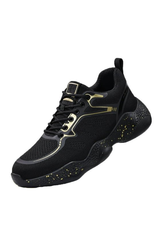 Waterproof Safety Shoes Mens Womens Lightweight Breathable Safety Trainer Steel Toe Cap Work Shoes 6-10.5