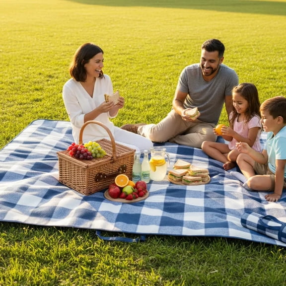 Waterproof Sandproof Beach Blanket Picnic Outdoor Rug Extra Large Foldable Mat Car Essential Roadtrip Gadget Rv Accessories Gear Must Have Hiking Item Necessities