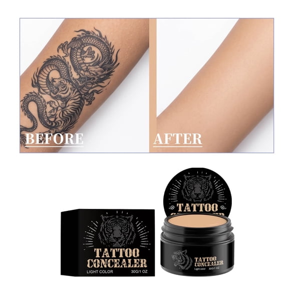Waterproof Scar Concealer, Body Coverage Makeup Cream, Long-Lasting Full Coverage Concealer, Sweatproof Natural Makeup for Wedding Daily Use, for Women Men Skin Imperfection Cover