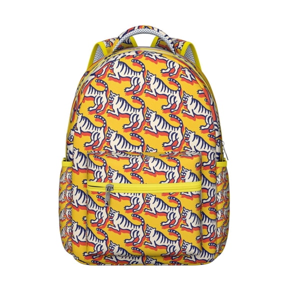 Waterproof School Backpack with Bengal Tiger Print - Ergonomic Student Backpack with Spinal Support, Breathable Straps & Durable Lightweight Design for s & College Students
