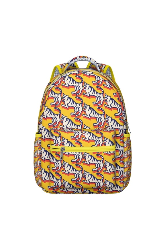 Waterproof School Backpack with Bengal Tiger Print - Ergonomic Student Backpack with Spinal Support, Breathable Straps & Durable Lightweight Design for s & College Students
