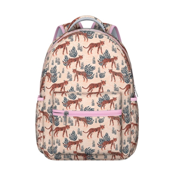 Waterproof School Backpack with Bengal Tiger Print - Ergonomic Student Backpack with Spinal Support, Breathable Straps & Durable Lightweight Design for s & College Students