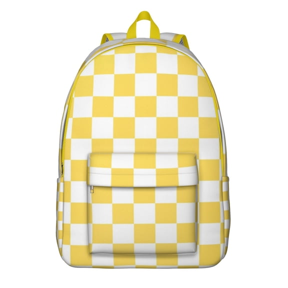 Waterproof School Backpack with Classic Red and Black Buffalo Plaid – Vintage Checkered Rustic Farmhouse Print, Durable and Lightweight for Everyday Use