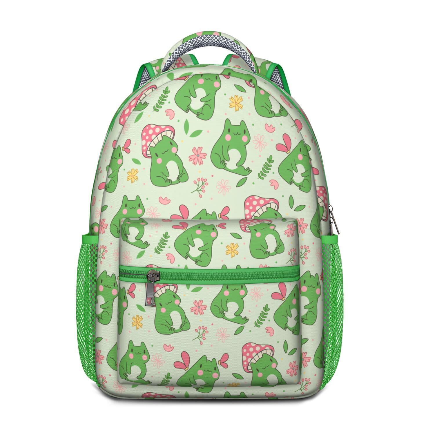 Xpyiqun Kids School Backpack - Cute Mushroom Butterfly Design, Lightweight & Durable